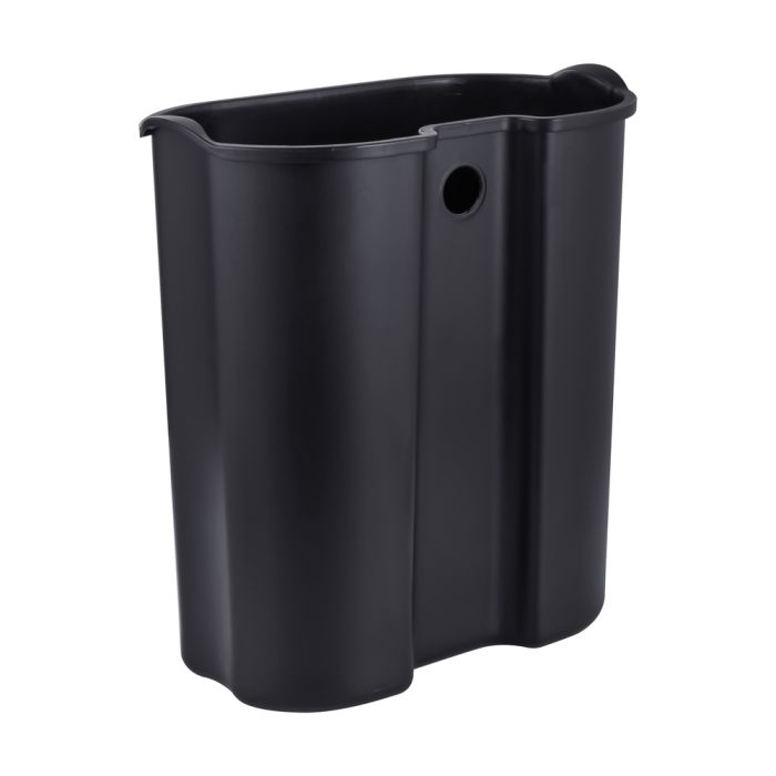 Відро для сміття з плавним закриттям овальне Mixxus Premium Topper-TC0205 SS Color 5л колір нержавійка (MI7059)