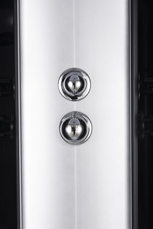 Бокс душовий без гідромасажу Mixxus STRONG SB02-90x90x215-FB SATIN з низьким піддоном (MI6886)