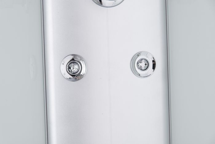 Бокс душовий з гідромасажем Mixxus STRONG SBH02-90x90x215-FB SATIN низький піддон (MI6890)