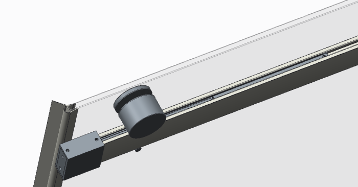 Двері в нішу Koer SR SD01-120x200-TR-01 прозоре скло Easy Clean 8мм, хром (KR5376)