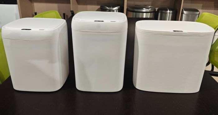 Відро для сміття сенсорне прямокутне Mixxus Wave-TC0314 White 14 л (колір білий) (MI8404)