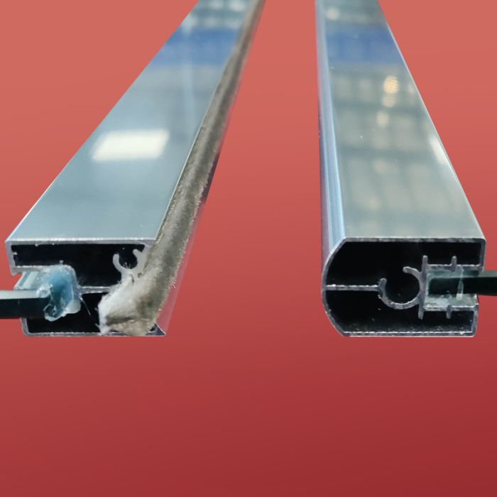 Шторки скляні на ванну Koer SR BS03-95x140-TR-01 прозоре скло 6мм, хром (KR5402)