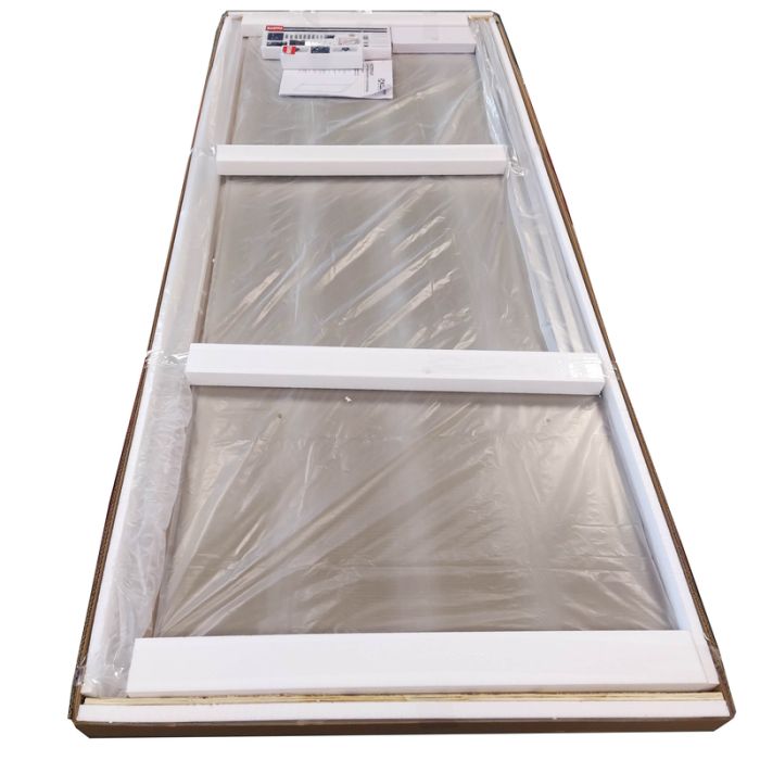 Двері в нішу Koer SR SD02-140x200-TR-01 прозоре скло Easy Clean 8мм, хром (KR5383)