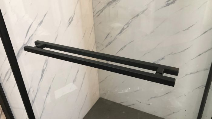 Душова кабіна без піддону Mixxus Premium Quadro SC01-120x80x195-TR Black прозоре скло 6мм (MI8293)