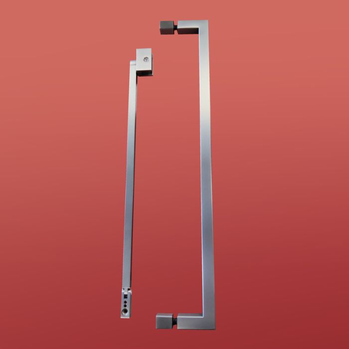 Шторки скляні на ванну Koer SR BS04-95x140-TR-07 прозоре скло 6мм, графіт (KR5404)