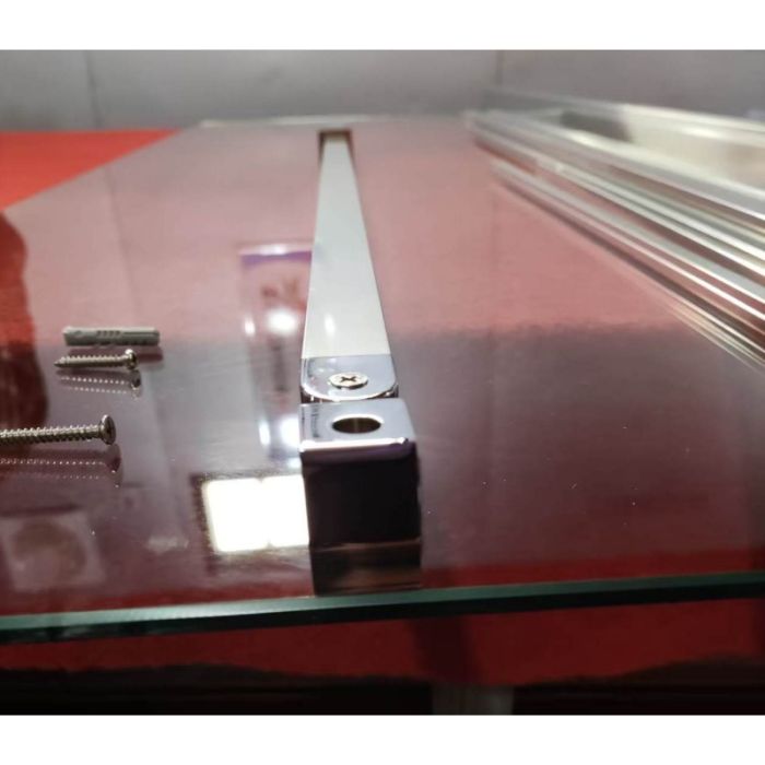 Шторки скляні на ванну розсувні Koer SR BS06-120x150-TR-01 прозоре скло Easy Clean 6мм, хром (KR5945)