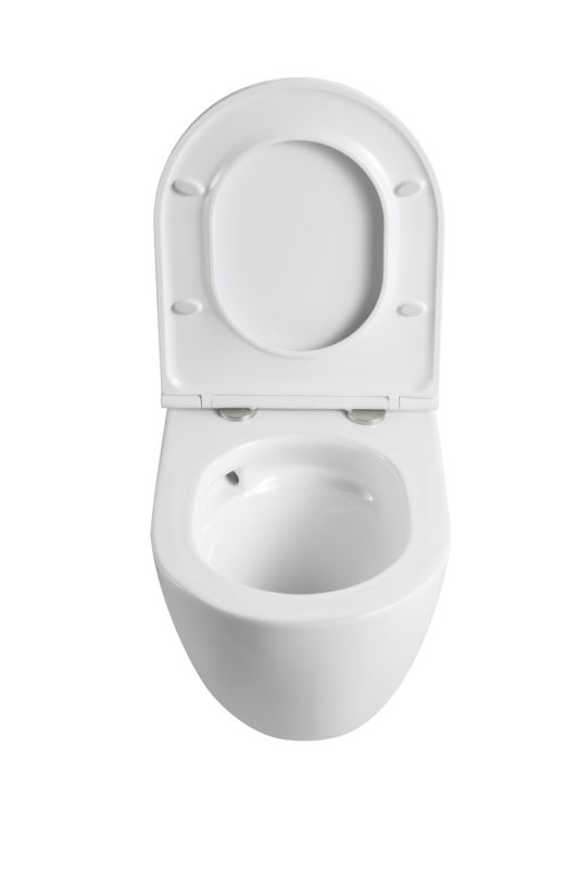 Комплект: Mixxus Premium Ellipse-SET-2101 (в 2 ящ) Унітаз система змиву Tornado 3.0+ Інсталяція Koer KT-0404 + панель KT-0604-03 White (MP6667)