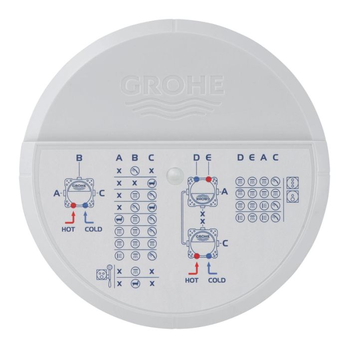 Набір для комплектації ванни та душа Grohe Grohtherm SmartControl з New Tempesta 250 (UA26415SC10)