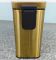 Відро для сміття з плавним закриттям прямокутне Mixxus Premium Quadro-TC0105 Brushed Gold 5 л (колір матове золото) (MI8394)