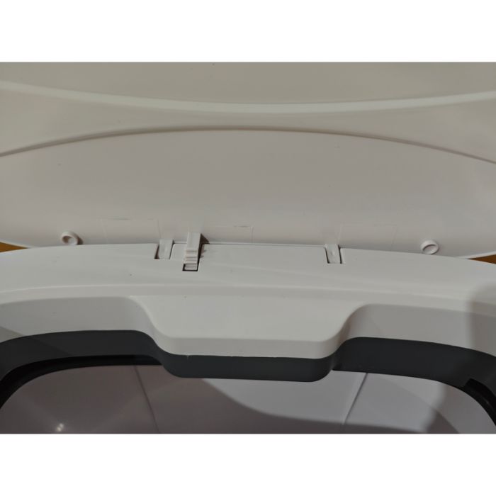 Відро для сміття сенсорне овальне Mixxus Flat-TC0109 White 9 л колір білий (MI7074)