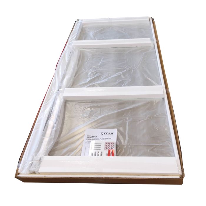 Душова перегородка Koer SR SP01-90x200-TR-01 Walk-In прозоре скло Easy Clean 8мм, хром (KR5392)