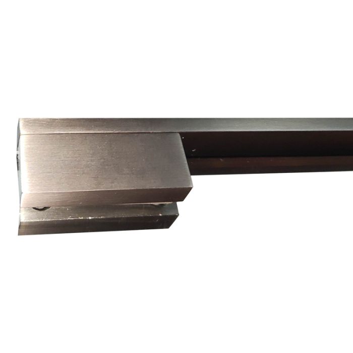 Душова перегородка Koer SR SP02-100x200-TR-07 Walk-In прозоре скло Easy Clean 8мм, графіт (KR5397)