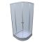 Душова кабіна з низьким піддоном Mixxus PLAIN SCT02-90x90x195-GR SATIN сіре тоноване скло 4мм (MI6898)