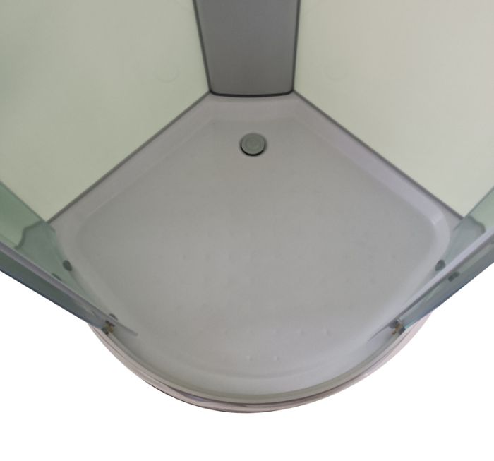 Бокс душовий з гідромасажем Mixxus STRONG SBH02-90x90x215-FB SATIN низький піддон (MI6890)