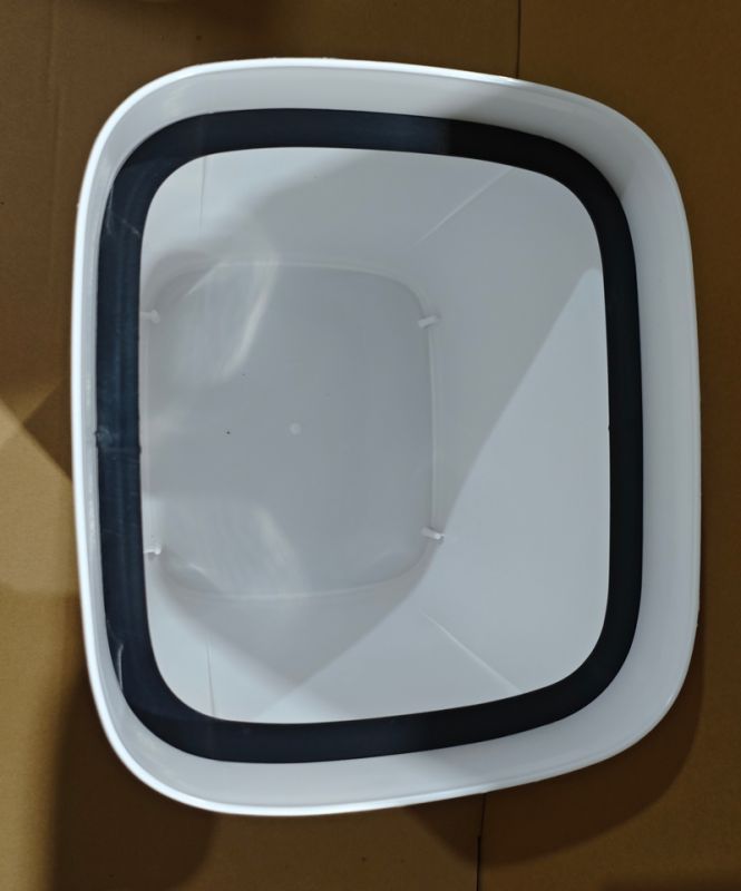 Відро для сміття сенсорне прямокутне Mixxus Wave-TC0314 White 14 л (колір білий) (MI8404)