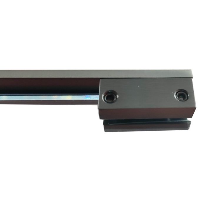 Душова перегородка Koer SR SP02-100x200-TR-07 Walk-In прозоре скло Easy Clean 8мм, графіт (KR5397)