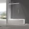 Шторки скляні на ванну розсувні Koer SR BS06-120x150-TR-01 прозоре скло Easy Clean 6мм, хром (KR5945)