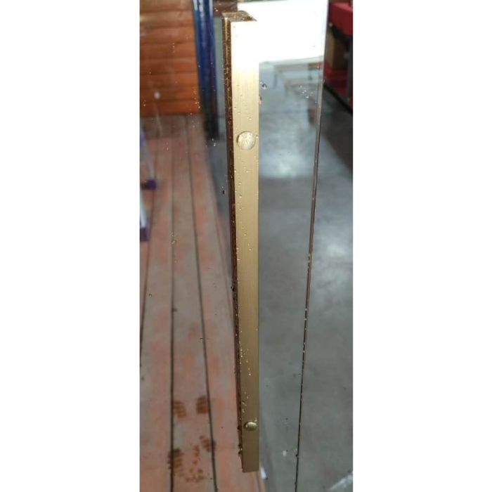 Шторки скляні на ванну розсувні Koer SR BS06-120x150-TR-12 прозоре скло Easy Clean 6мм, матове золото (KR5946)