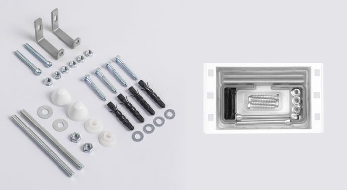 Комплект: Mixxus Premium Ellipse-SET-2101 Gray (в 2 ящ) Унітаз система змиву Tornado 3.0+ Інсталяція Koer KT-0404 + панель KT-0604-07 Gun Gray (MP6668)