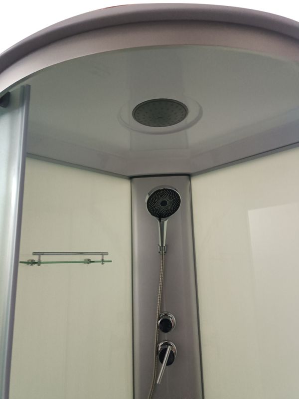 Бокс душовий без гідромасажу Mixxus STRONG SB02-90x90x215-FB SATIN з низьким піддоном (MI6886)