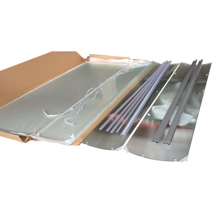 Бокс душовий без гідромасажу Mixxus STRONG SB02-90x90x215-FB SATIN з низьким піддоном (MI6886)