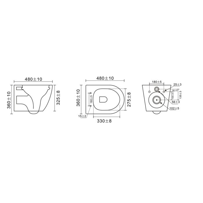 Комплект: Mixxus Premium Bevel-SET-2101 Black (в 2 ящ) Унітаз система змиву Tornado 1.0+ Інсталяція Koer KT-0404 + панель KT-0604-05 Black Mat (MP6669)