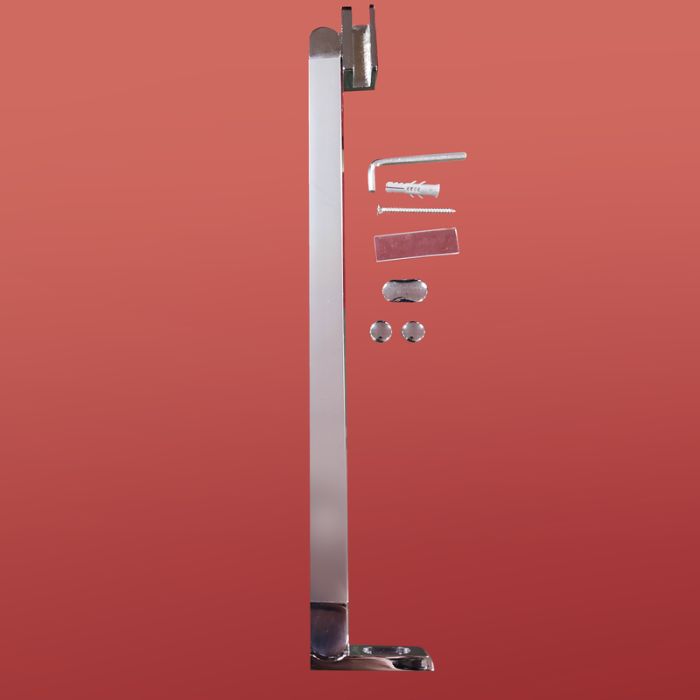 Бічна стінка до кабіни Koer SR SW04-90x200-TR-01 прозоре скло Easy Clean 10мм, хром (KR5390)