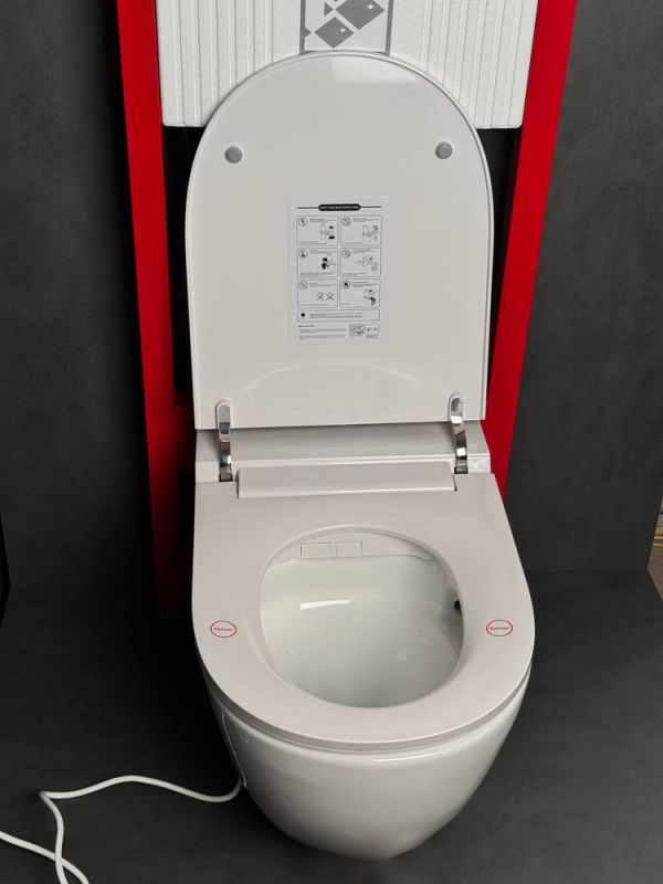 Комплект: Koer TB-0301 Smart Унітаз-біде підвісний TB-0101 з електронним управлінням + Інсталяція KT-0409 + панель KT-0609-01 Chrome (KR6116)