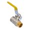 Кран кульовий Waterpro WP607-15FML-Y - 1/2" FML ГШВ YELLOW, ручка "важіль" жовта (WP2931)